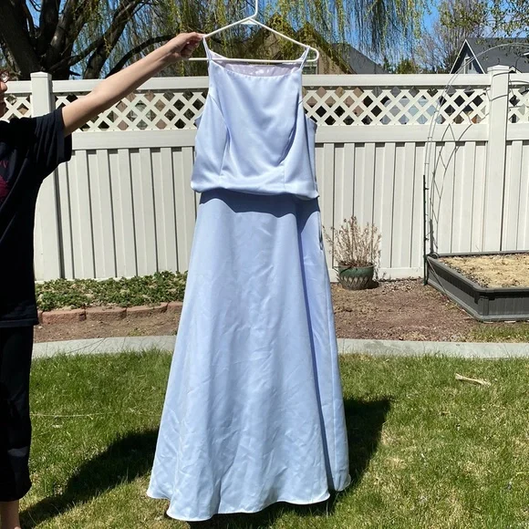 Betsy & Adam | Dresses | Light Bluepurple Betsy And Adam Tie Back Prom Dress  | Poshmark